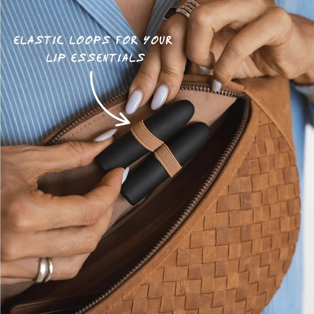 Brown Woven Leather Belt Bag - Picture 3 of 9